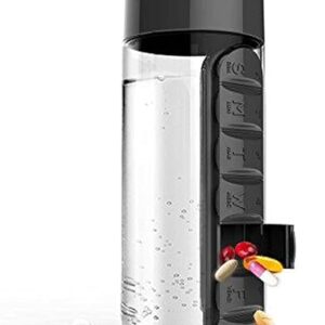 • زجاجة مياه ومنظم دواء 2 في 1